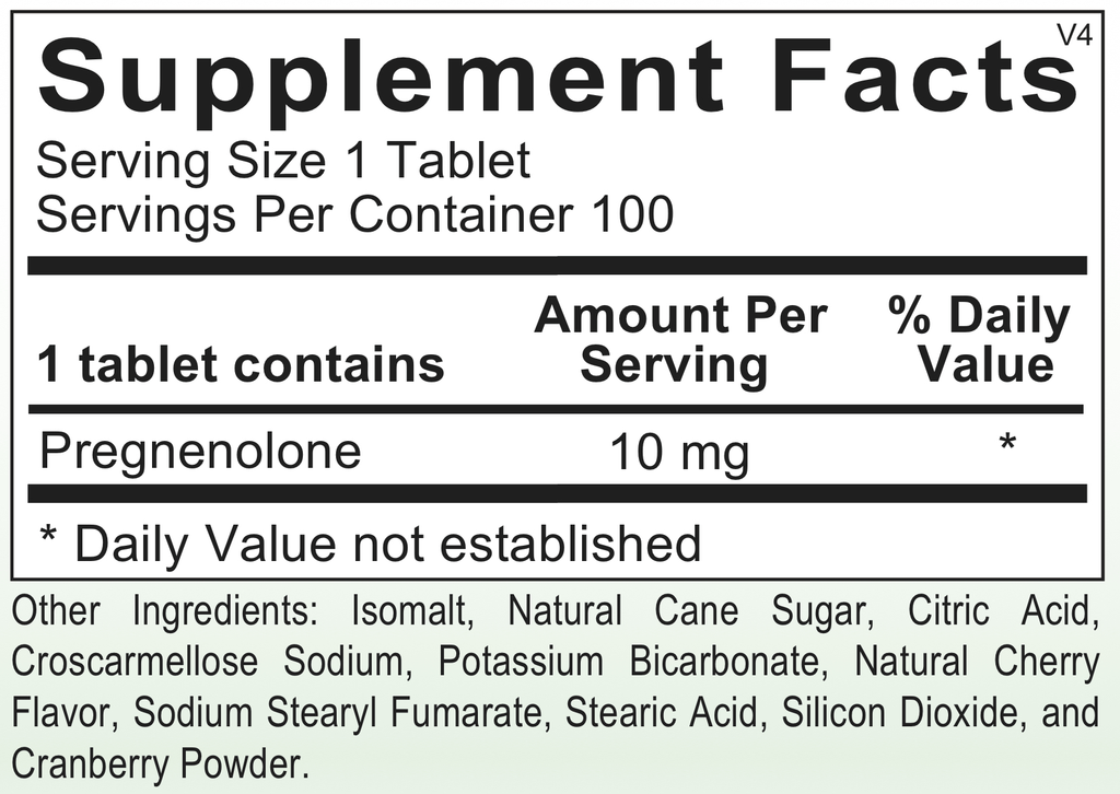 HPA-------------- PREGNENOLONE SUB-L   100 CT