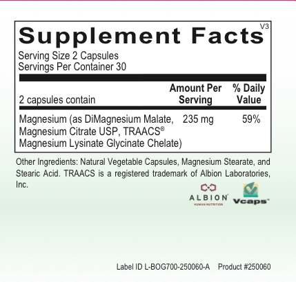 Basic------------- MAG CHELATE PLUS CAPSULES 60CT