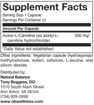 Biomed---------- ACETYL-L-CARNITINE 500 MG 90CT