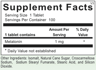 HPA-------------- SUB-L MELATONIN, 100 CT