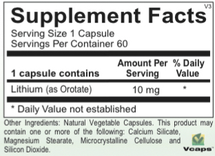 Biomed---------- LITHIUM OROTATE 60CT