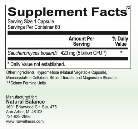 GI Support------ SACCHAROMYCES BOULARDII 60CT