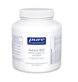 Basic------------- NUTRIENT 950 WITHOUT COPPER, WITHOUT COPPER, IRON, & IODINE 180's (Pure/Douglas)