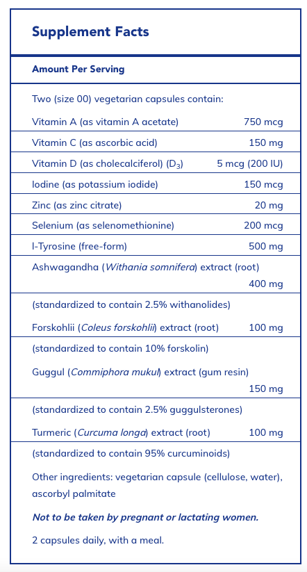 HPA-------------- THYROID SUPPORT COMPLEX 120ct