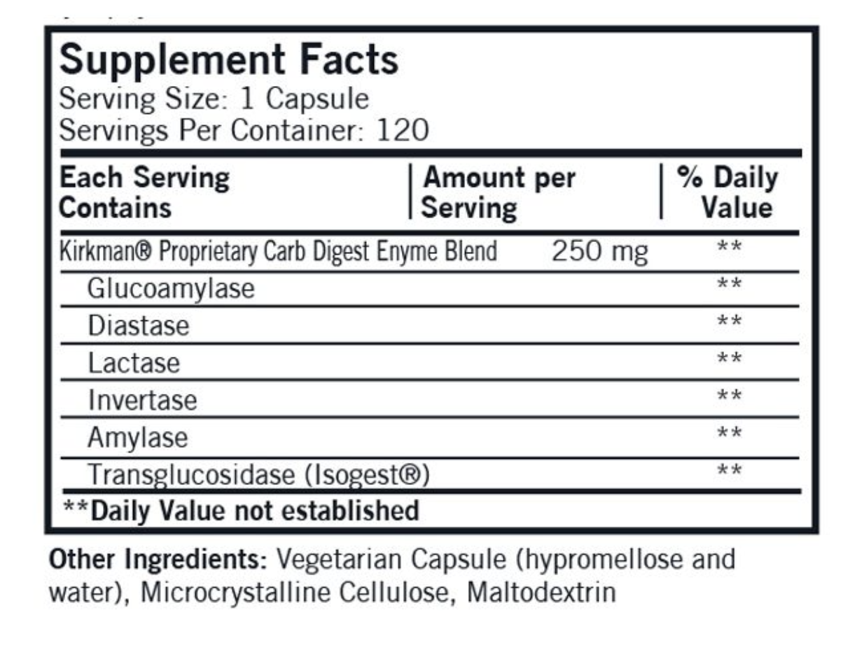 Basic------------- CARB DIGEST W/ISOGEST, 120 CT