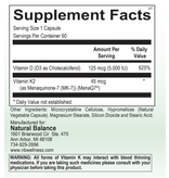 Basic------------- VITAMIN D3+K2 (ORTHO) 60 CT