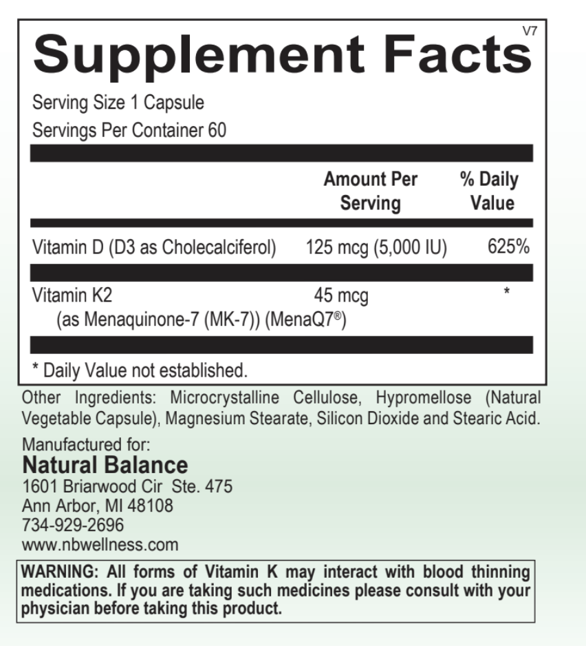 Basic------------- VITAMIN D3+K2 (ORTHO)