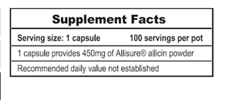 ALLIMAX PRO 450MG 100 CAPS