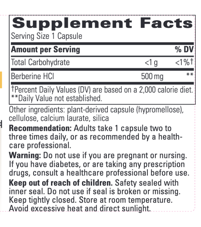 Gut and Digestion BERBERINE COMPLEX 90ct