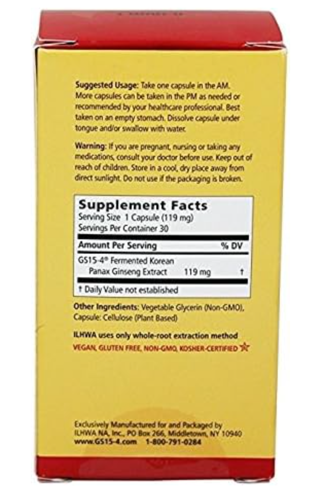 HPA-------------- GINSENG ELIXIR (GIN-ST) CAPSULES