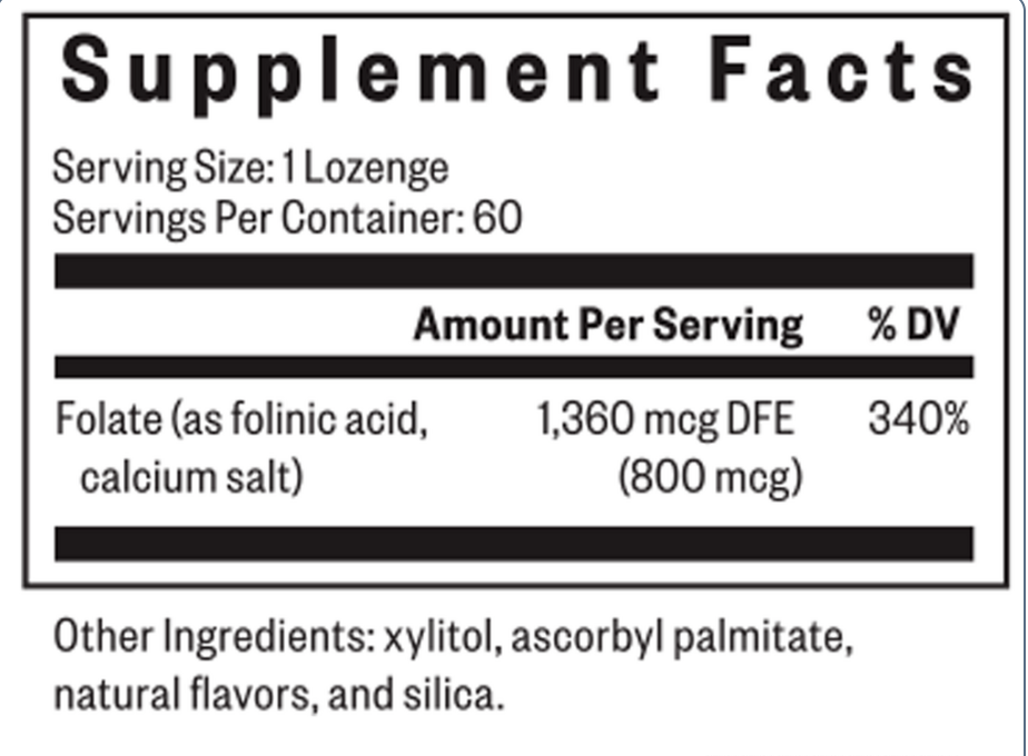 Basic------------- FOLINIC ACID LOZENGE 60 CT