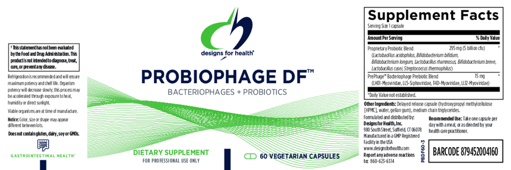 GI Support------ PROBIOPHAGE DF, 60CT