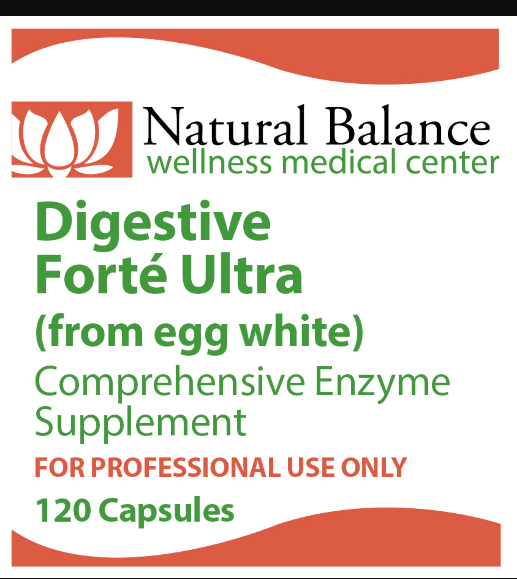 GI Support------ DIGESTIVE FORTE ULTRA from Egg White 120 CT