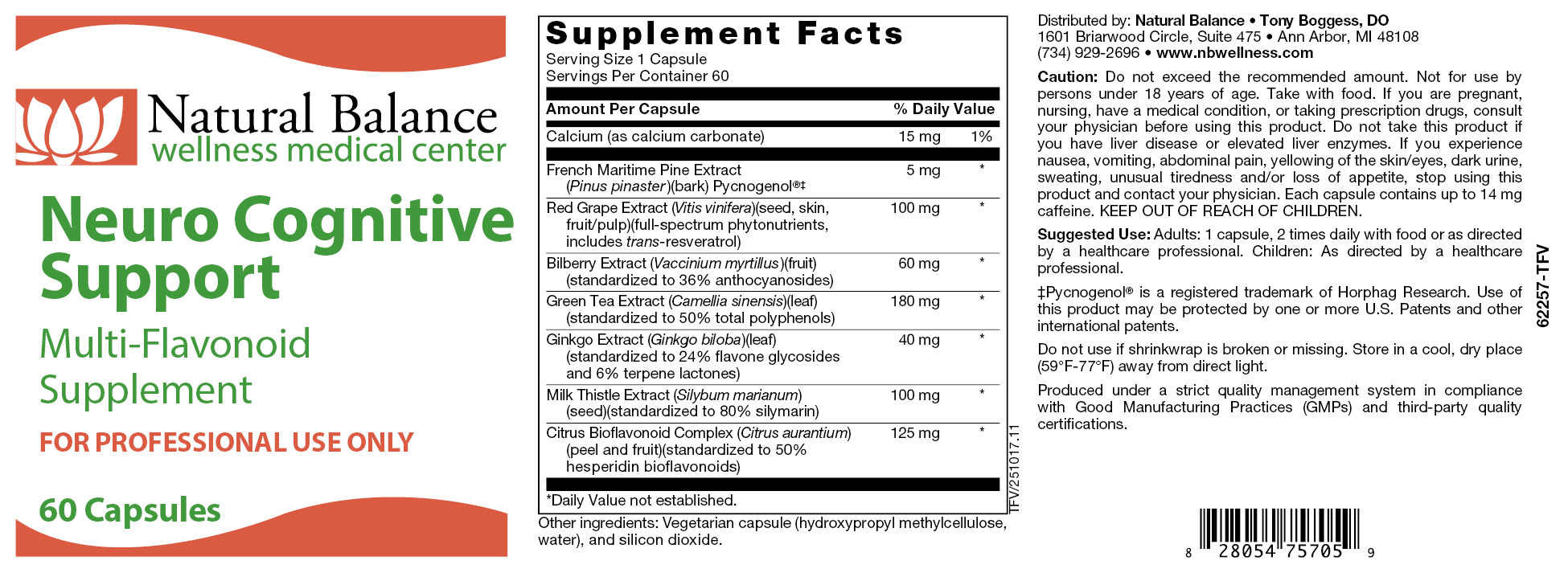 Basic------------- NEURO COGNITIVE SUPPORT 60CT