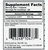 Mood------------- L-TRYPTOPHAN-120 CT - Montiff (New Label, same product as before)