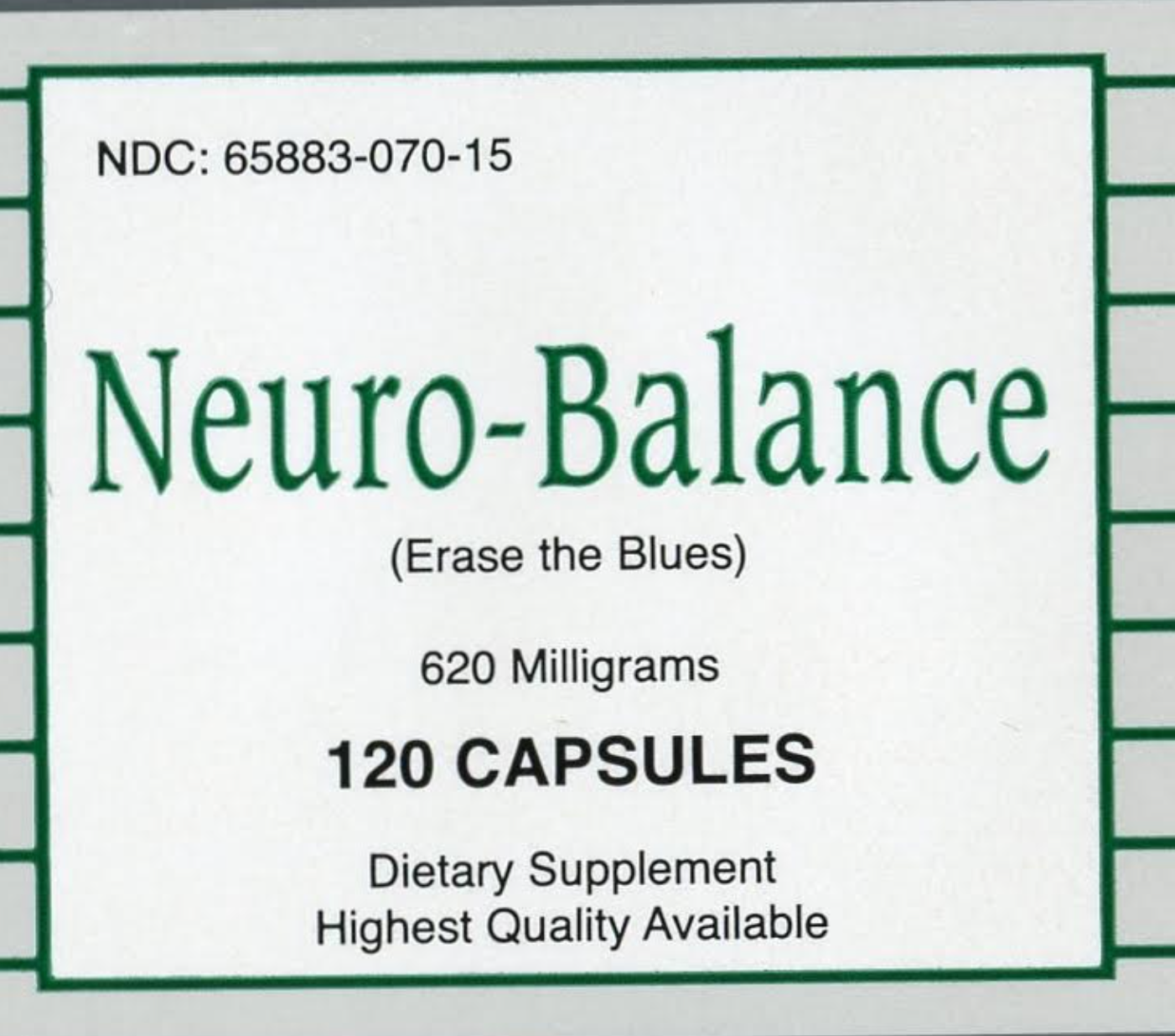 Mood------------- NEUROBALANCE 120 CT  (replacement for NEUROLIFT - Same product, new label)