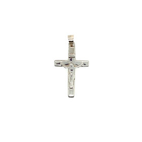 77966 14K WHITE GOLD HIGH POLISH CRUCIFIX