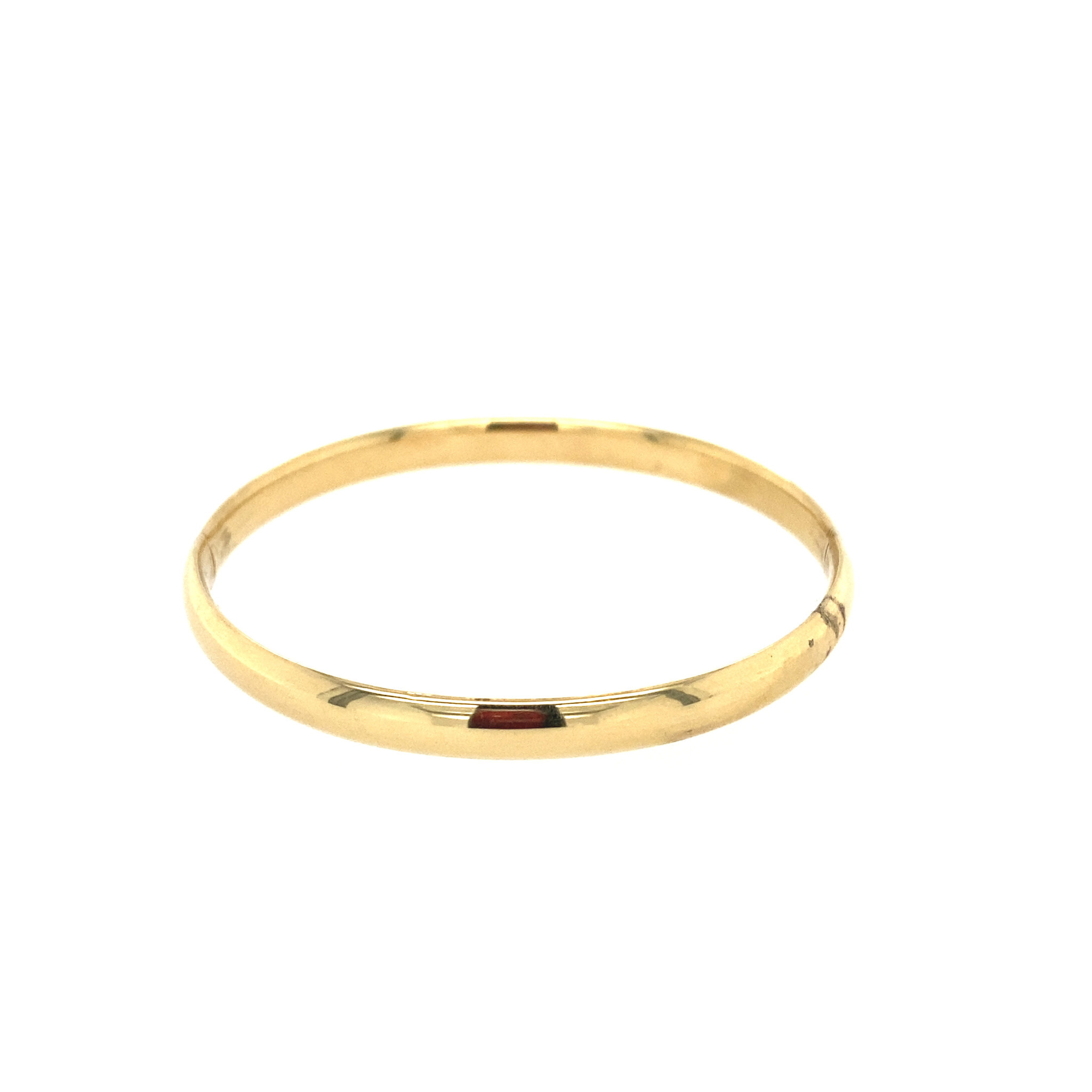 20287 14K YELLOW GOLD HIGH POLISH BABY BANGLE BRACELET 20287 14K YELLOW GOLD HIGH POLISH BABY BANGLE BRACELET