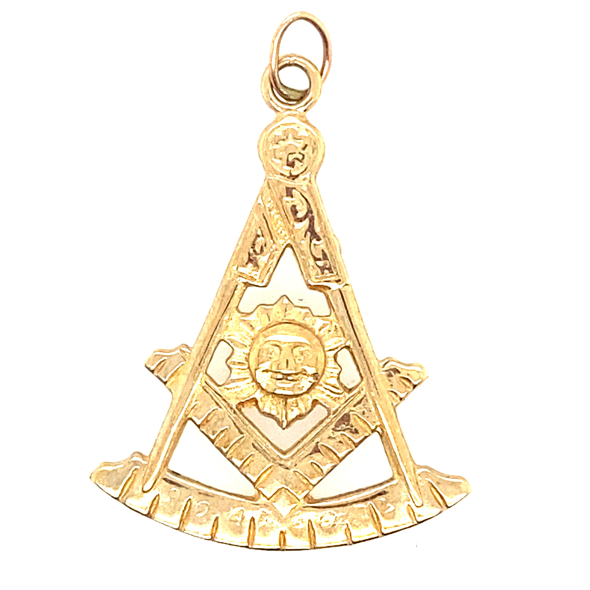 75439 10K YELLOW GOLD LARGE MASON CHARM