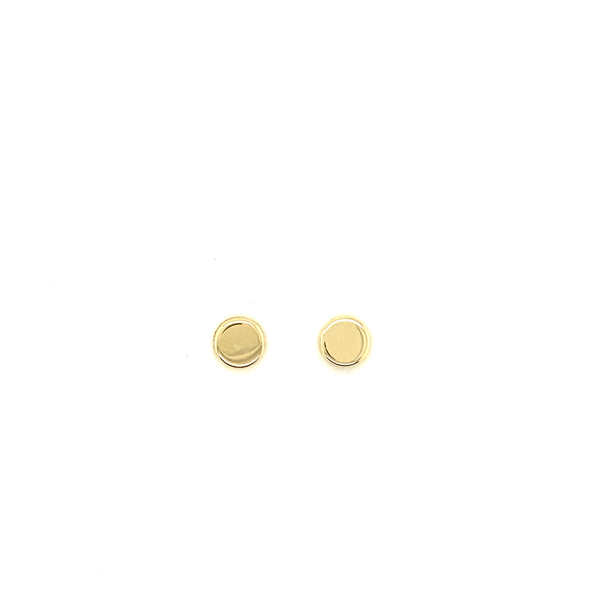 32402 14K YELLOW GOLD SMALL DISC STUDS