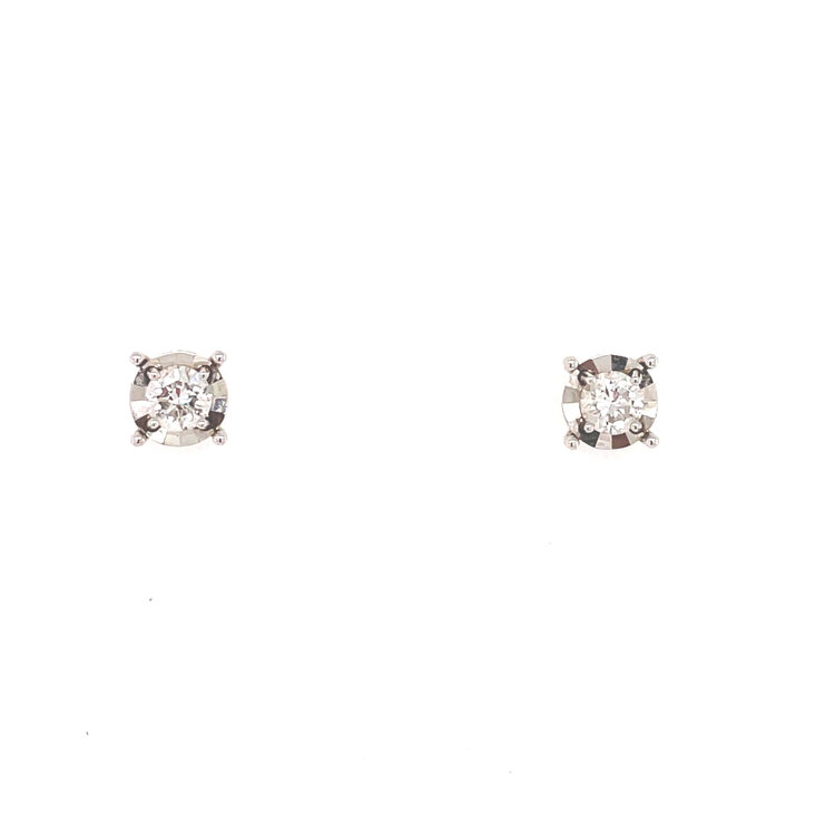 32463 14K WHITE GOLD .40TCW DIAMOND MIRACLE SET STUDS