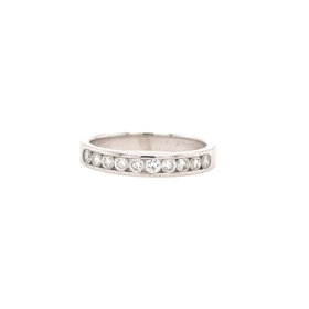 477732 14K WHITE GOLD  .30TCW DIAMOND  CHANNEL SET WEDDING BAND