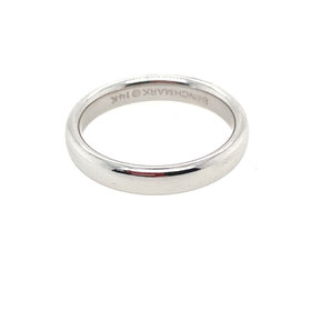 477723 14K   WHITE GOLD 3.50MM COMFORT FIT BAND (SIZE 6.25)