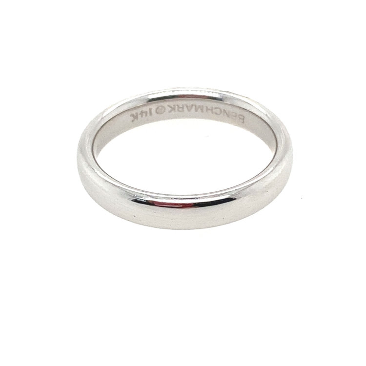 477723 14K   WHITE GOLD 3.50MM COMFORT FIT BAND (SIZE 6.25)