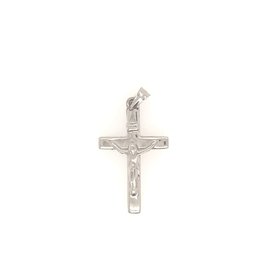 77045 14K WHITE GOLD MEDIUM CRUCIFIX
