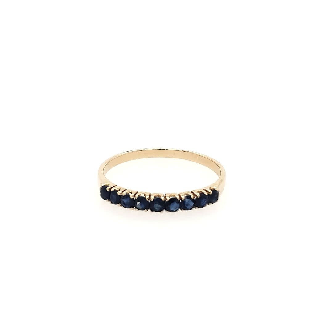 40033 14K YELLOW GOLD SAPPHIRE BAND RING 40033 14K YELLOW GOLD SAPPHIRE BAND RING
