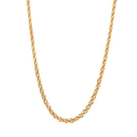 50031 14K YELLOW GOLD 16" HOLLOW ROPE CHAIN