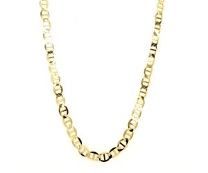 50334 14K YELLOW GOLD 22'' 4.15MM GUCCI LINK CHAIN - Gemelli
