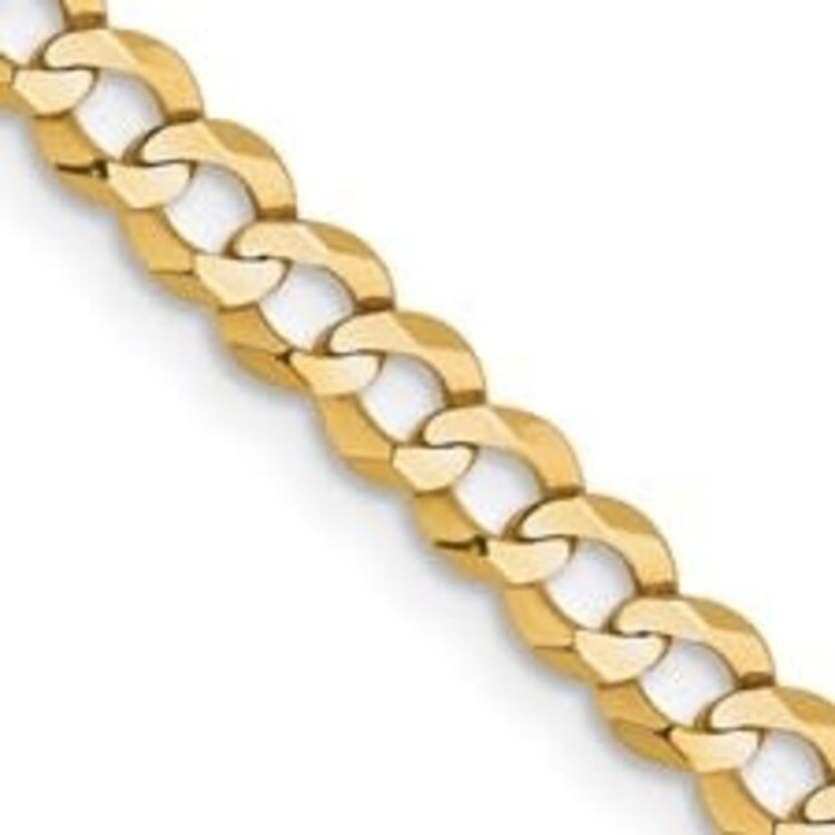 51159 14K YELLOW GOLD 24" 8.40MM CUBAN LINK  CHAIN