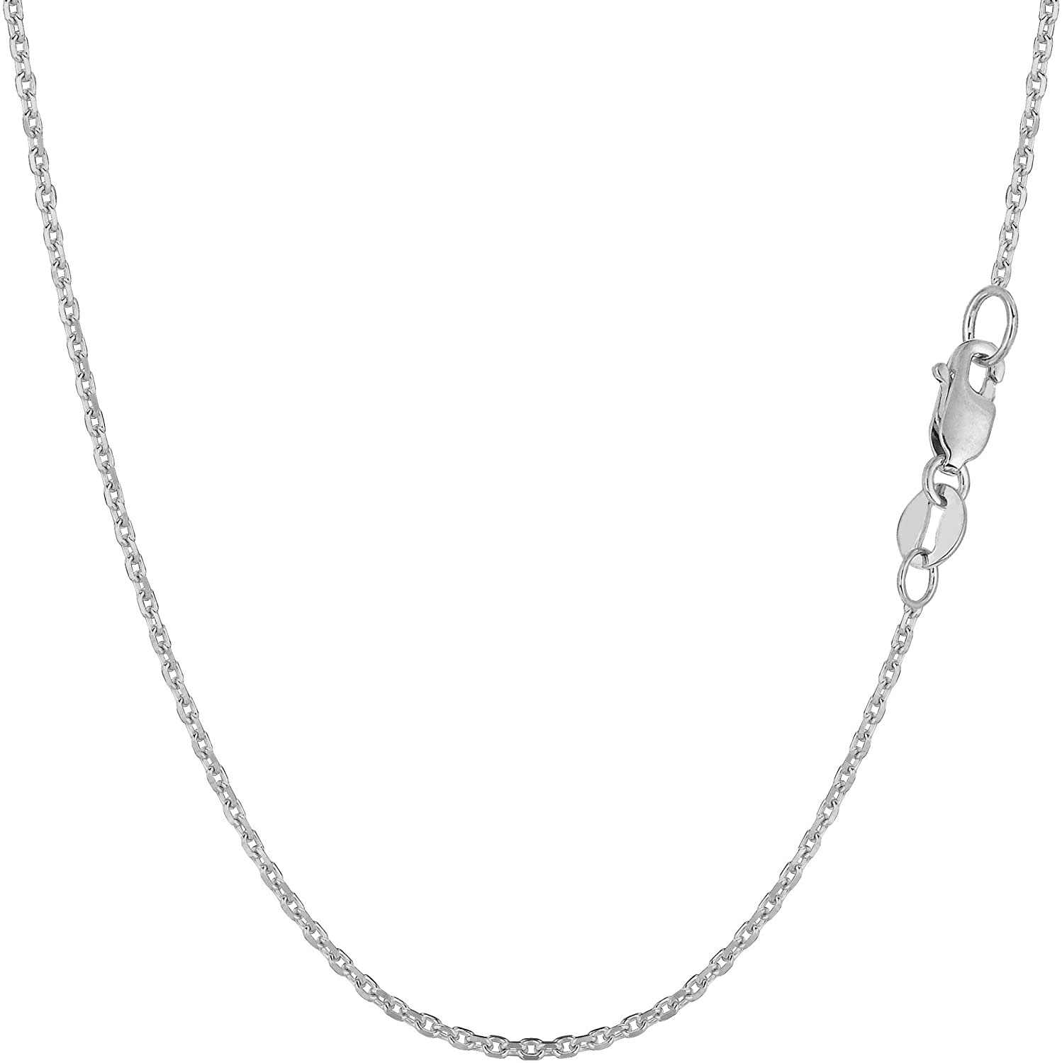 50057 14K WHITE GOLD 20" CABLE LINK CHAIN