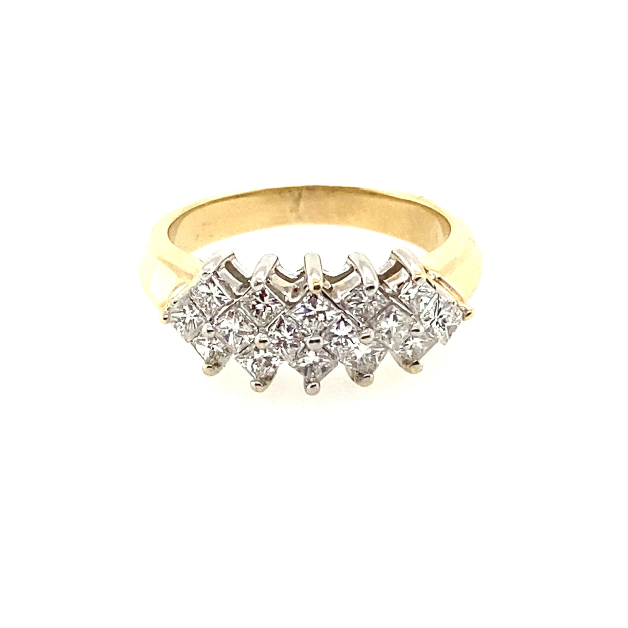 40933 14K YELLOW GOLD 1CT DIAMOND INVISIBLE SET RING