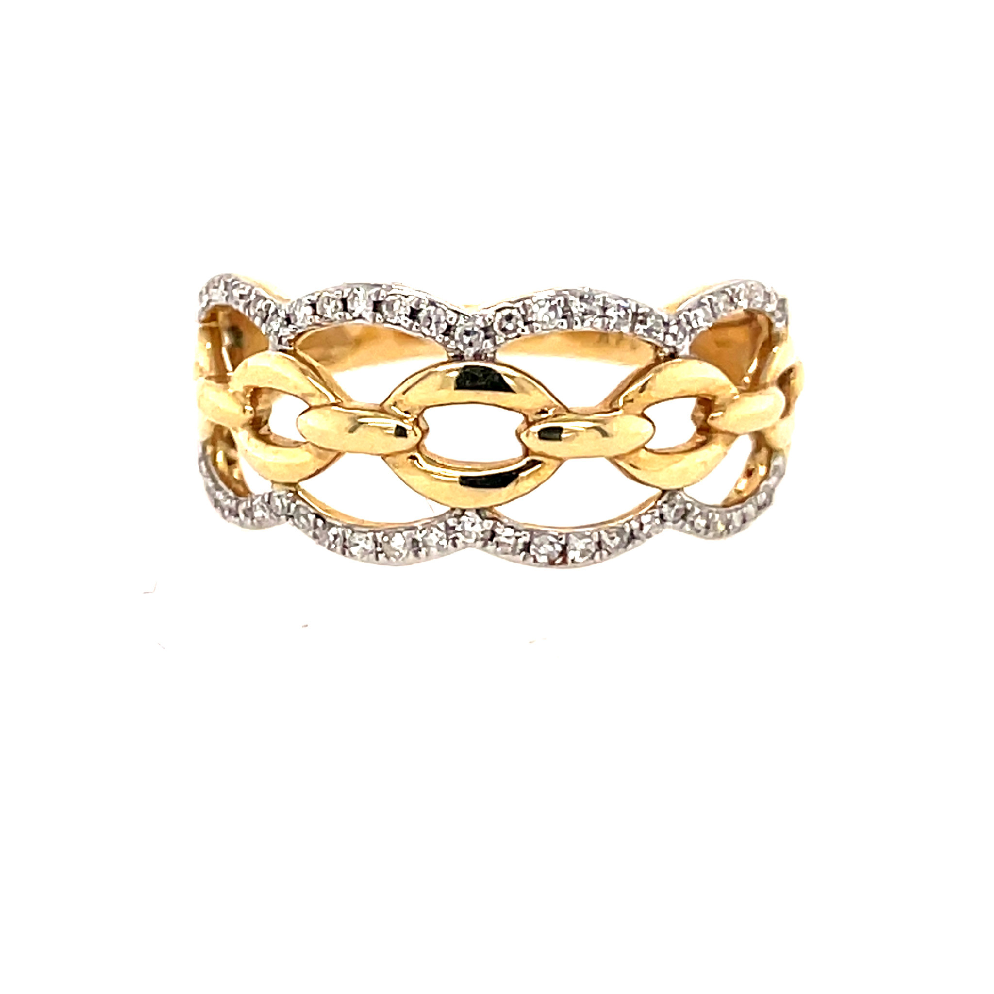 40765 14K YELLOW GOLD .20CT DIAMOND RING