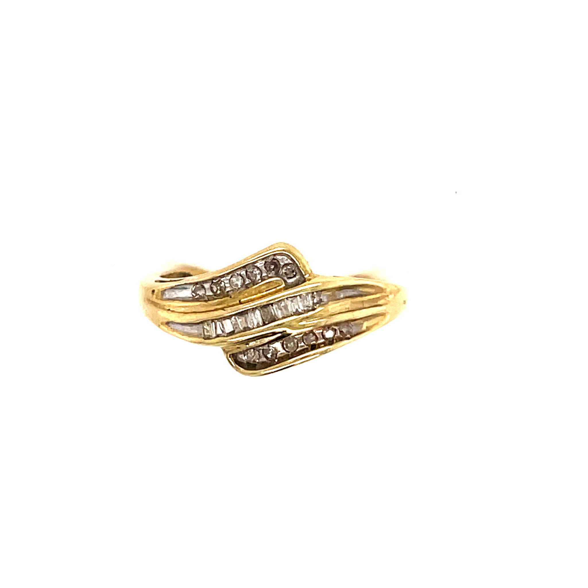 10K YELLOW GOLD .30CT DIAMOND RING