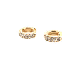 33050 14K YELLOW GOLD .40TCW DIAMOND HUGGIES