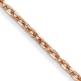 51158 14K ROSE GOLD 18" CABLE CHAIN