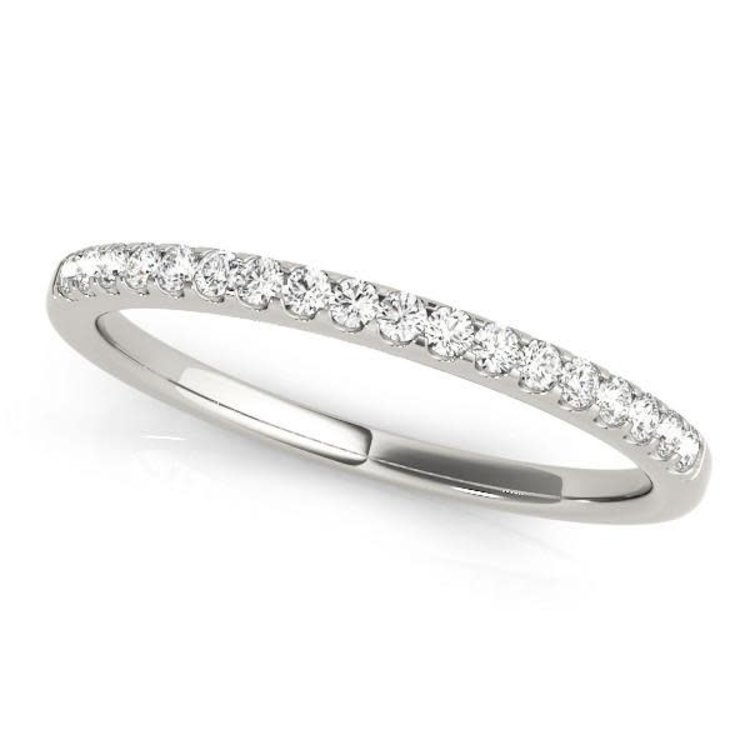 40042 14K WHITE GOLD .20CTW DIAMOND WEDDING BAND