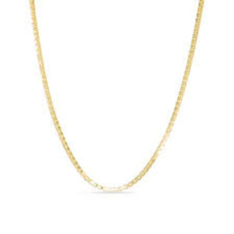 50078 14K YELLOW GOLD 18" BOX CHAIN