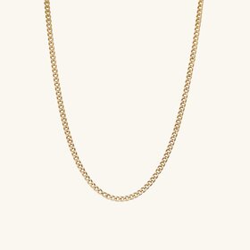 50081 14K YELLOW GOLD 20" CUBAN LINK 1.5MM CHAIN