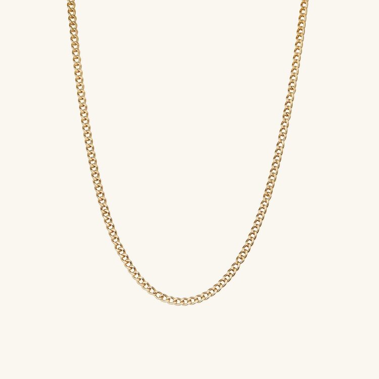 50081 14K YELLOW GOLD 20" CUBAN LINK 1.5MM CHAIN