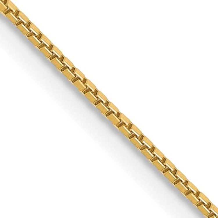 50088 14K YELLOW GOLD 18" 0.75MM BOX LINK CHAIN