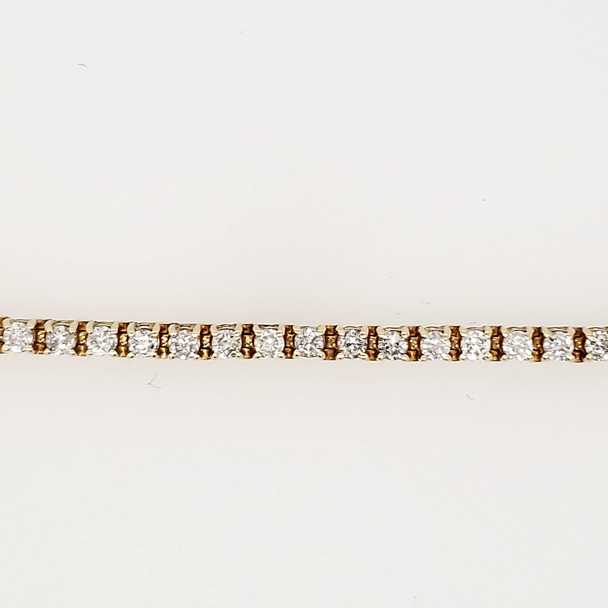 20497 14K YELLOW GOLD 2 CT TENNIS BRACELET