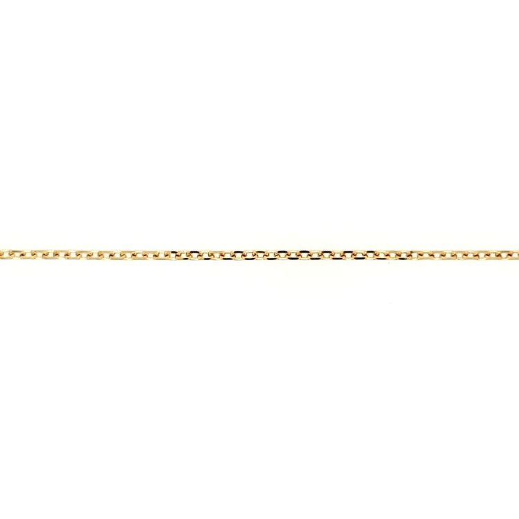 20054 14K YELLOW GOLD CABLE LINK  ANKLE BRACLET