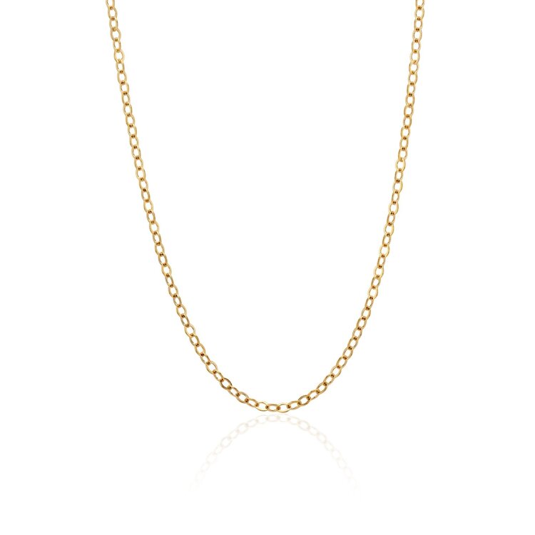 50094 14K YELLOW GOLD 18" CABLE CHAIN