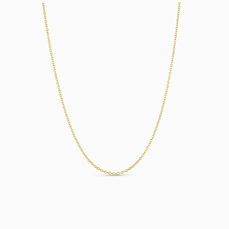 50099 14K YELLOW GOLD 18"  CABLE CHAIN