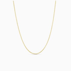 50100 14K YELLOW GOLD 18" ADJUSTABLE CABLE LINK  CHAIN