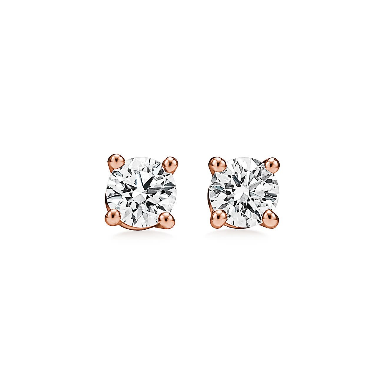 32470 14K. ROSE GOLD .38TCW OLD MINERS CUT DIAMOND STUDS